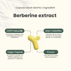 Cupplement 20% korting | Berberine Extract Capsules 400 mg< Natuurlijke Supplementen