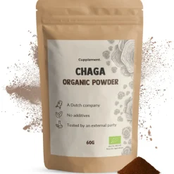 20% korting | Chaga Poeder Biologisch|Cupplement Outlet