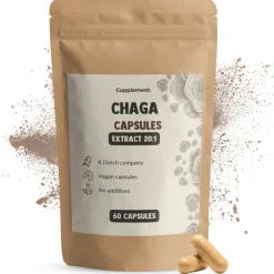 Cupplement 20% korting | Chaga Extract Capsules 400mg< Natuurlijke Supplementen