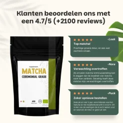 Cupplement 10% korting | Combideal Matcha Poeder Ceremonial Grade< Maaltijdverrijkers
