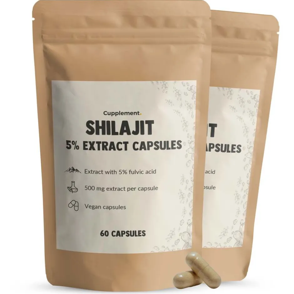 Cupplement 10% korting | Combideal Shilajit Extract (5%) Capsules 500 mg< Natuurlijke Supplementen