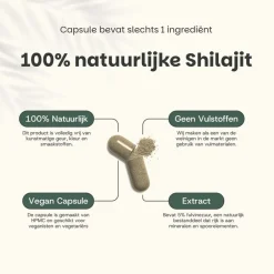 Cupplement 10% korting | Combideal Shilajit Extract (5%) Capsules 500 mg< Natuurlijke Supplementen