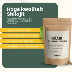 Cupplement 10% korting | Combideal Shilajit Extract (5%) Capsules 500 mg< Natuurlijke Supplementen