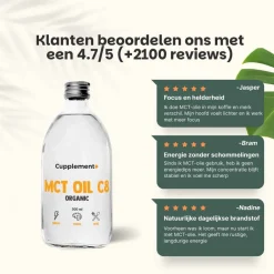 25% korting | Multipack MCT C8 Olie Biologisch|Cupplement