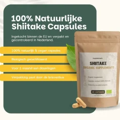 20% korting | Shiitake Capsules 500 mg Biologisch|Cupplement Sale