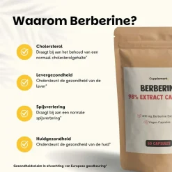 Cupplement 20% korting | Voordeelverpakking Berberine Extract Capsules 400 mg< Natuurlijke Supplementen