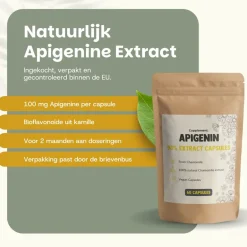 20% korting | Voordeelverpakking Apigenin Extract Capsules 100 mg|Cupplement Discount