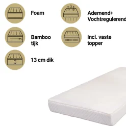Best Sleep ABZ 70x140 Breath Ease Luxe Matras Peuterbed< Babymatrassen