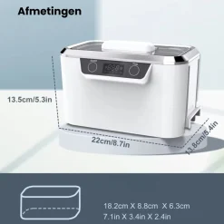 Activeshop professionele ultrasoon reiniger reinigingsapparaat voor brillen sieraden horloge en make-up kwasten< Schoonmaakmiddelen