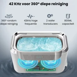 Activeshop professionele ultrasoon reiniger reinigingsapparaat voor brillen sieraden horloge en make-up kwasten< Schoonmaakmiddelen