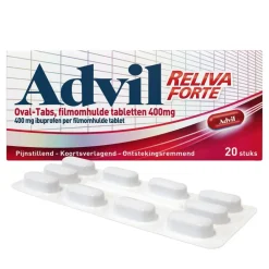 Advil Reliva Forte 400mg Oval-Tabs< Pijn