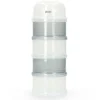 Alecto BF-4 - Melkpoedertoren, 4 grote stapelbare bakjes , verdeeltuit, wit/grijs< Flesvoedingsaccessoires