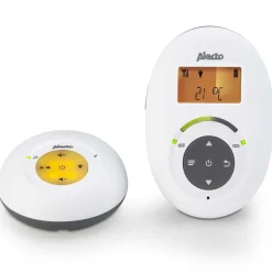 Alecto DBX-115 - Babyfoon Full Eco DECT, wit/antraciet< Baby Elektronica|Babyfoons