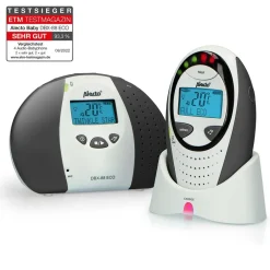 Alecto DBX-88 LIMITED - Full Eco DECT babyfoon met display, wit/antraciet< Baby Elektronica|Babyfoons