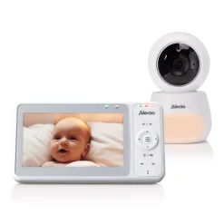 Alecto DVM2050 Babyfoon met HD-camera groot 5 inch kleurenscherm en nachtlampje< Baby Elektronica|Babyfoons