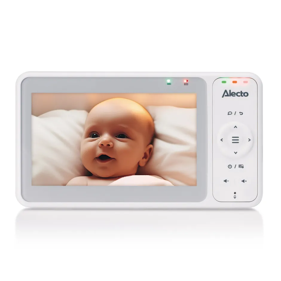 Alecto DVM2050 Babyfoon met HD-camera groot 5 inch kleurenscherm en nachtlampje< Baby Elektronica|Babyfoons