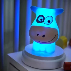 NAUGHTY COW - LED nachtlampje, koe, blauw|Alecto Best