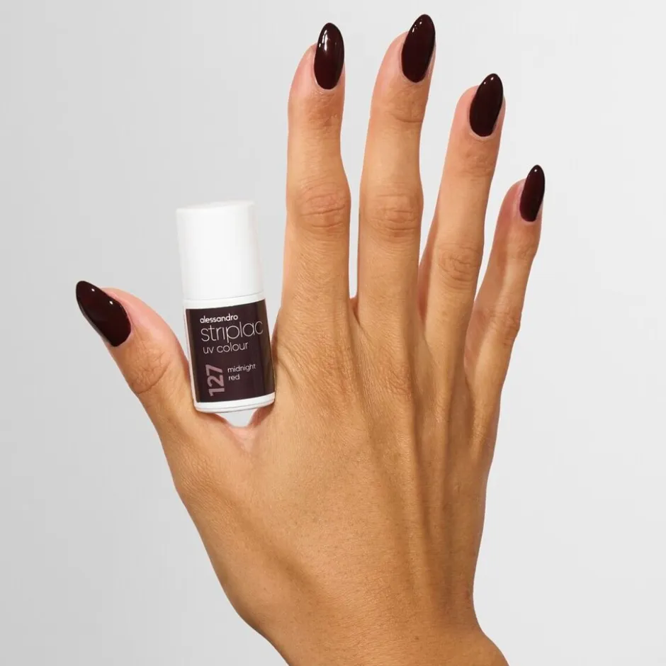 Alessandro Striplac UV Colour 127 Midnight Red Nagellak< Gellak|Nagellak