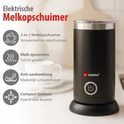 Elektrische melkopschuimer MEAEL3730/001|Alpina Hot
