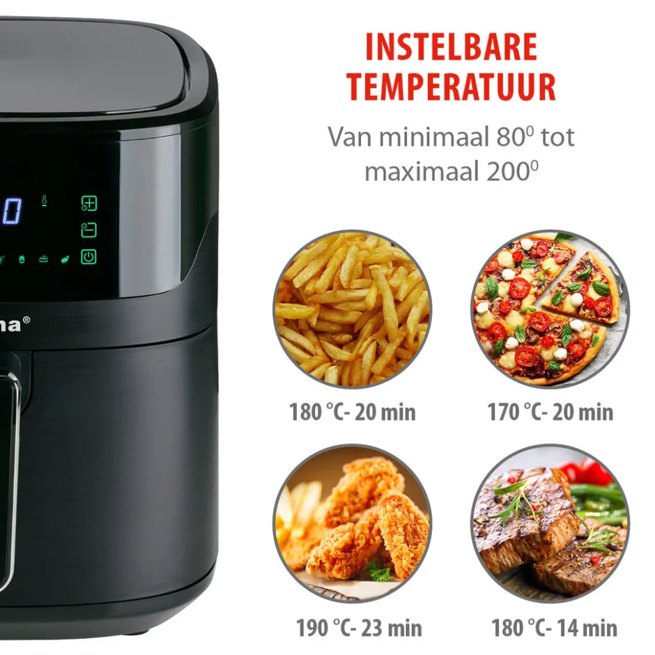Alpina Heteluchtfriteuse MEAHE3840/0010< Frituurpannen En Airfryers