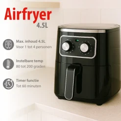Alpina Heteluchtfriteuse MEAHE3840/005< Frituurpannen En Airfryers