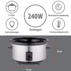 Alpina Slowcooker MEASL4350/001< Rijst En Slowcookers