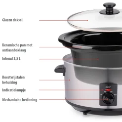 Alpina Slowcooker MEASL4350/001< Rijst En Slowcookers