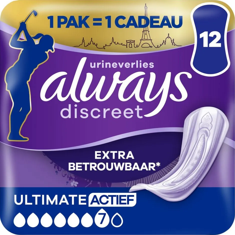 Always Discreet Ultimate Incontinentieverband< Incontinentie