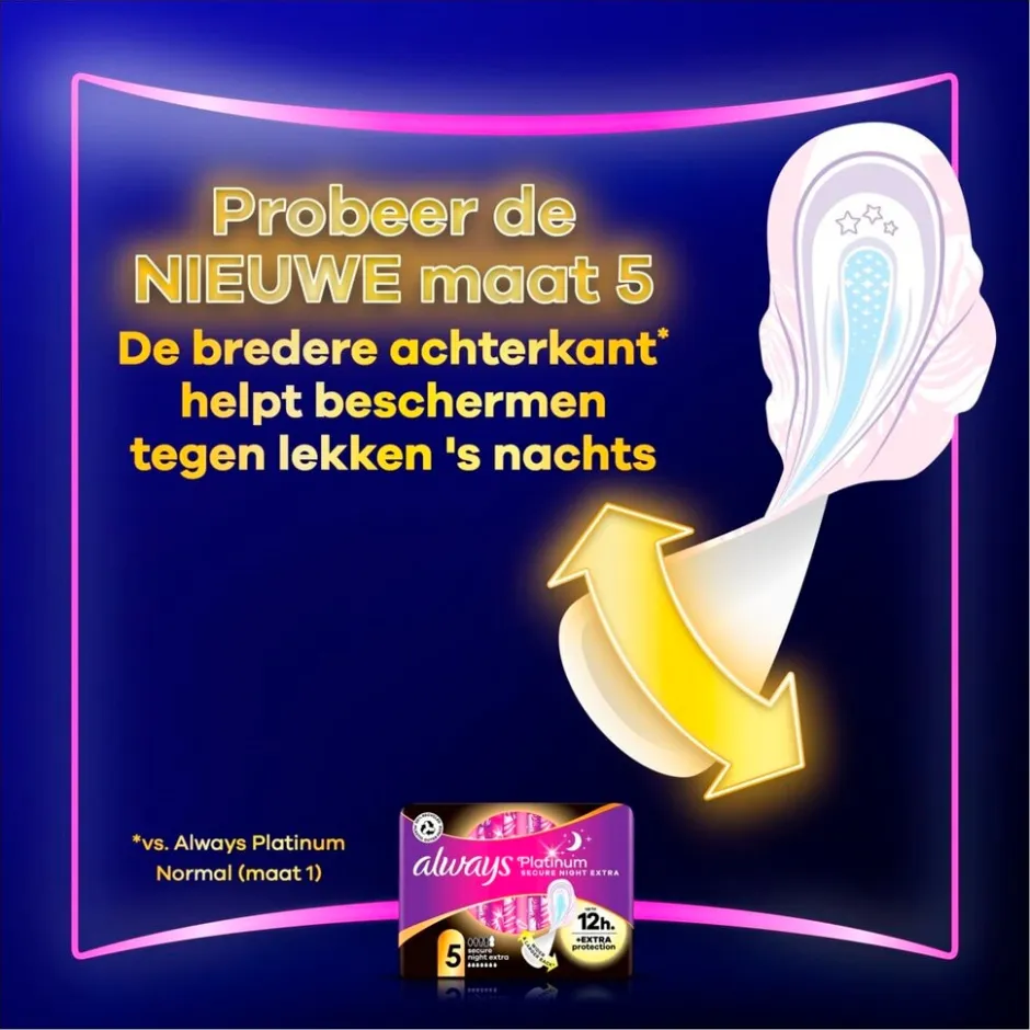 Platinum Day & Night Maat 3 Maandverband|Always Hot