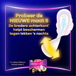 Always Platinum Long Maat 2 Maandverband< Maandverband