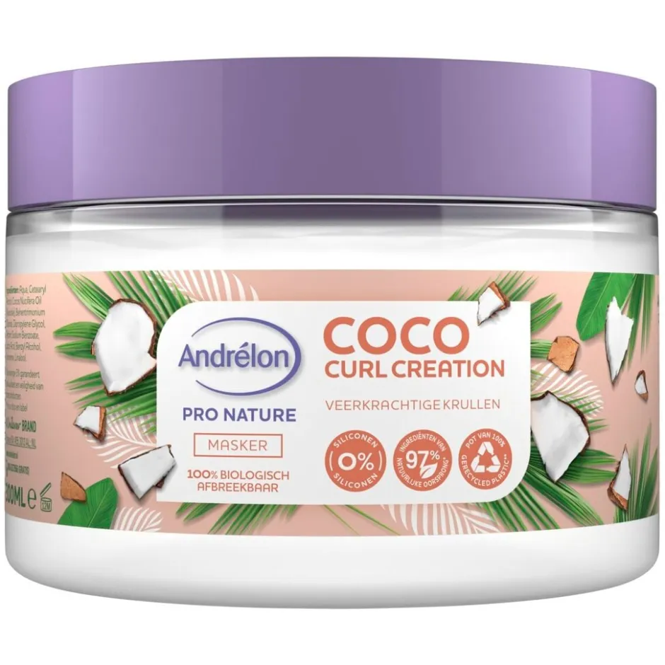 Andrélon Pro Nature Coco Curl Creation Haarmasker|Andrelon Online