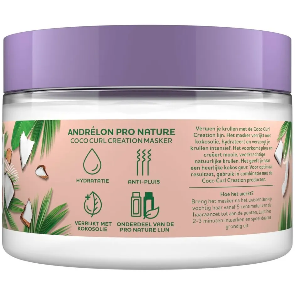 Andrélon Pro Nature Coco Curl Creation Haarmasker|Andrelon Online