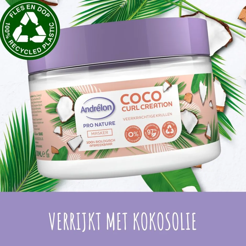 Andrélon Pro Nature Coco Curl Creation Haarmasker|Andrelon Online