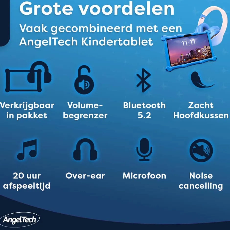 AngelTech Kinderkoptelefoon< Koptelefoons
