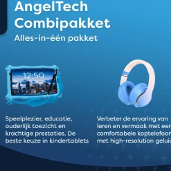 AngelTech Kinderpakket PRO MAX - Kindertablet + Kinderkoptelefoon< Tablets