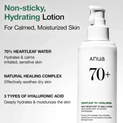 ANUA Heartleaf 70 Daily Lotion< Korean Skincare|Nachtcreme