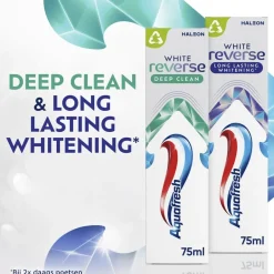 Aquafresh White Reverse Deep Clean Tandpasta< Tandpasta
