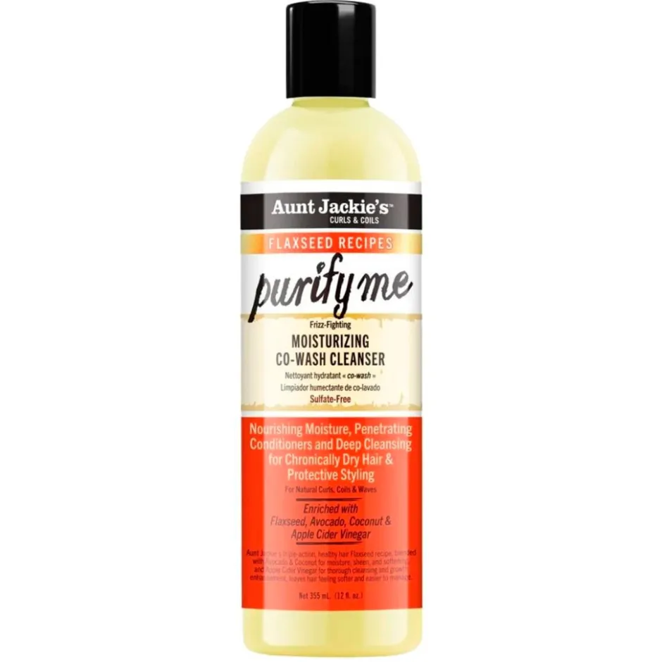 Curls & Coils Flaxseed Recipes Purify Me Moisturizing Co-Wash Cleanser|Aunt Jackie's Sale