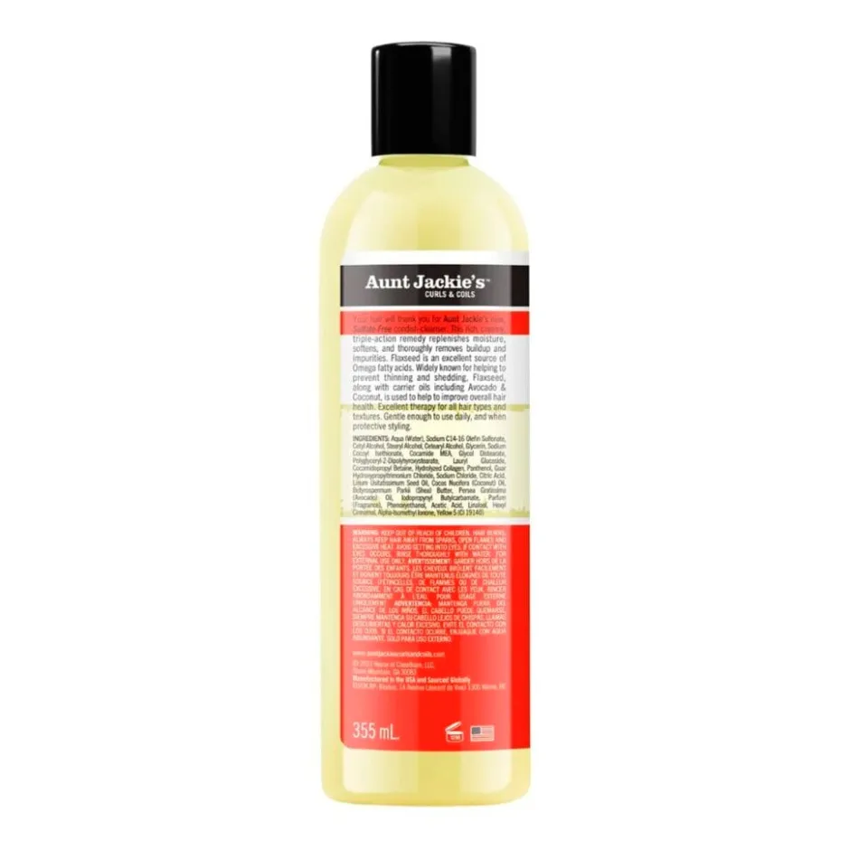 Curls & Coils Flaxseed Recipes Purify Me Moisturizing Co-Wash Cleanser|Aunt Jackie's Sale