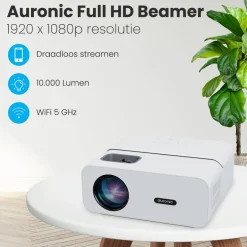 Auronic Beamer 10.000 Lumen< Speakers En Accessoires|Gaming