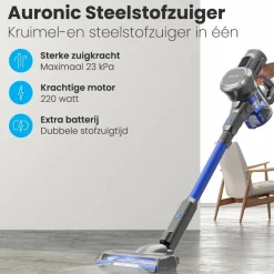 Auronic Draadloze Steelstofzuiger< Stofzuigers