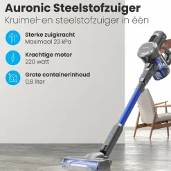 Draadloze Steelstofzuiger|Auronic Online