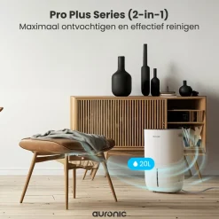 Auronic Luchtontvochtiger en Luchtreiniger 20L per dag< Luchtbevochtiger