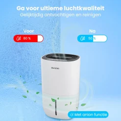 Luchtontvochtiger en Luchtreiniger 16L per dag|Auronic