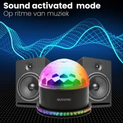 Auronic Roterende Discolamp< Verlichting