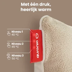 Sherpa Fleece Warmtekussen 45x45cm|Auronic Discount