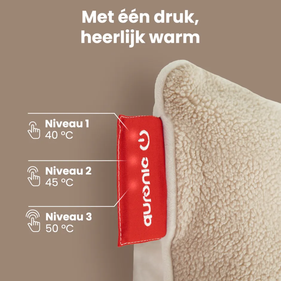 Sherpa Fleece Warmtekussen 45x45cm|Auronic Discount