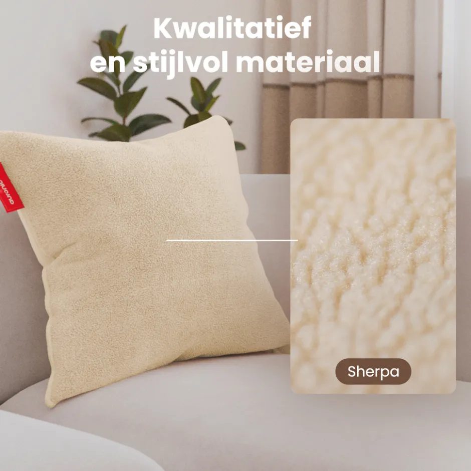 Sherpa Fleece Warmtekussen 45x45cm|Auronic Discount