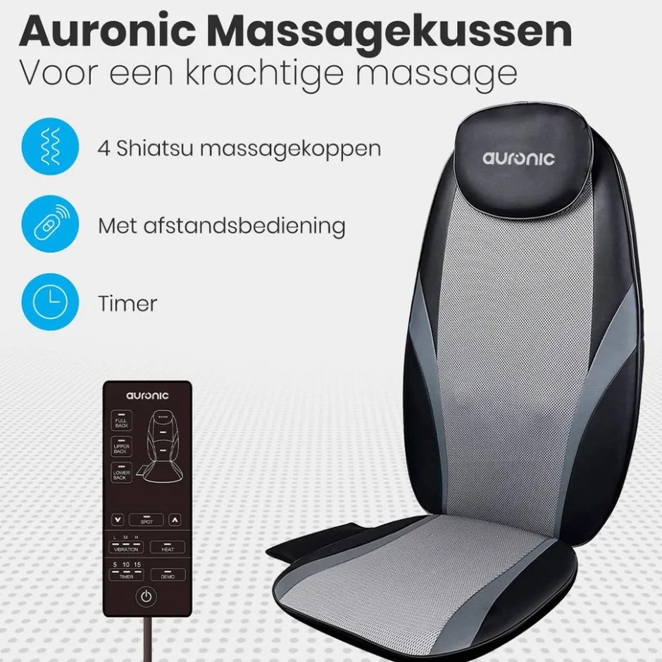 Auronic Shiatsu Massagekussen< Massageapparaten
