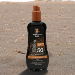 SPF50 Spray Gel met Bronzer|Australian Gold Hot